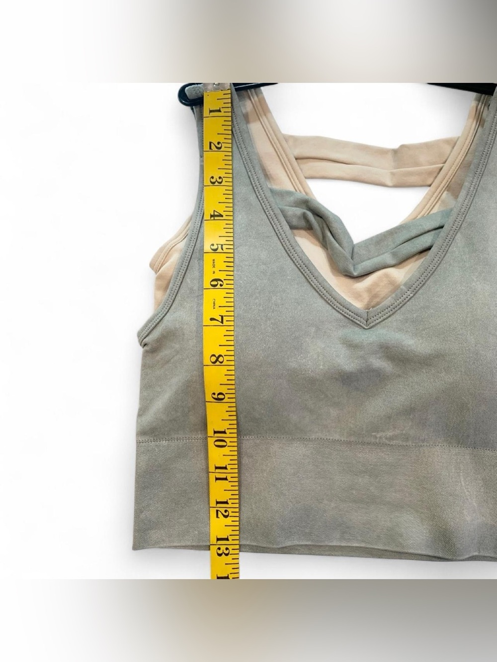 90 Degree by Reflex 2-Pack Stonewash Seamless Bianca V-Neck Bra Tank S - Picture 6 of 8